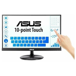 Монитор ASUS VT229H 21.5" Monitor, FHD(1920x1080), IPS, 10-point Touch Monitor, 250 cd/?, 178°(H)/178°(V), 5ms, HDMI,  D-Sub, USB, Speakers, Flicker free, Low Blue Light, Frameless, VESA 100x100mm, black