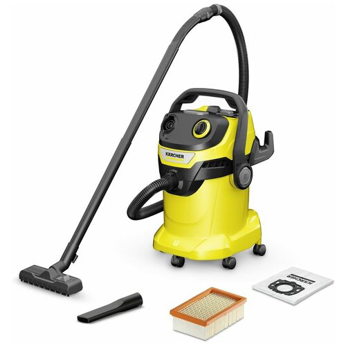 Строительный пылесос Karcher WD 5 V-25/5/22 1100Вт (уборка: сухая/сбор воды) желтый