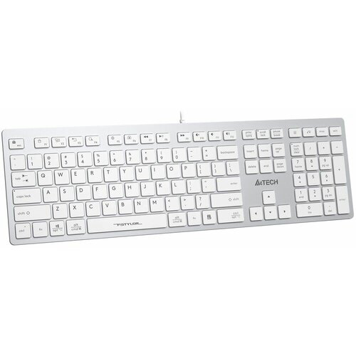 Клавиатура A4Tech Fstyler FX50 белый USB slim Multimedia (FX50 WHITE)