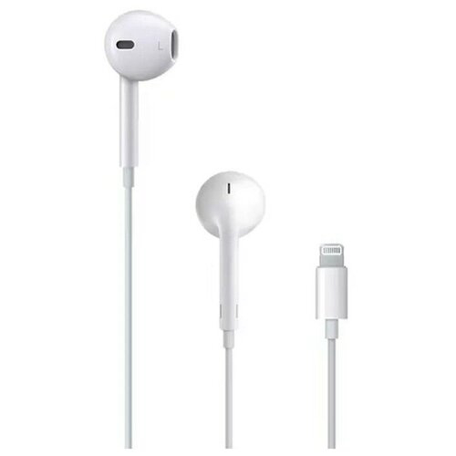 Наушники с микрофоном Apple EarPods MMTN2ZM/A с разъёмом Lightning