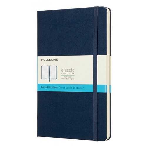 Блокнот Moleskine CLASSIC QP066B20 Large 130х210мм 240стр. пунктир твердая обложка синий сапфир