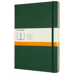 Блокнот Moleskine CLASSIC QP090K15 XLarge 190х250мм 192стр. линейка твердая обложка зеленый