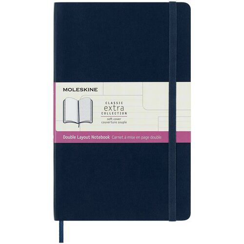 Блокнот Moleskine CLASSIC DOUBLE NB313HB20 Large 130х210мм 240стр.