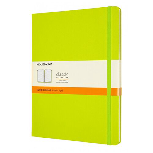 Блокнот Moleskine CLASSIC QP090C2 XLarge 190х250мм 192стр. линейка твердая обложка лайм