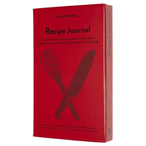 Блокнот Moleskine PASSION RECIPE PASRECP Large 130х210мм 400стр. подар.кор. красный