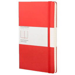 Блокнот Moleskine CLASSIC QP060R Large 130х210мм 240стр. линейка твердая обложка красный