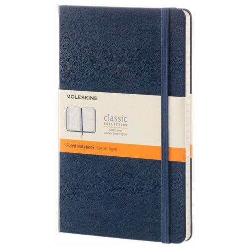 Блокнот Moleskine CLASSIC QP060B20 Large 130х210мм 240стр. линейка твердая обложка синий сапфир