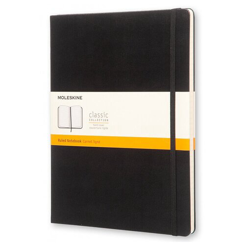 Блокнот Moleskine CLASSIC QP090 XLarge 190х250мм 192стр. линейка твердая обложка черный