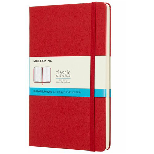 Блокнот Moleskine CLASSIC QP066F2 Large 130х210мм 240стр. пунктир твердая обложка красный