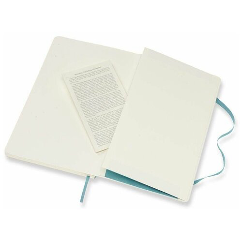 Блокнот Moleskine CLASSIC SOFT QP616B35 Large 130х210мм 192стр. линейка мягкая обложка голубой