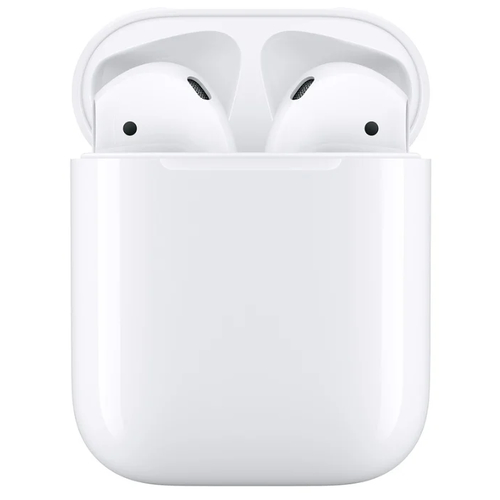 Гарнитура Apple AirPods 2, with Charging Case, Bluetooth, вкладыши, белый [mv7n2am/a]