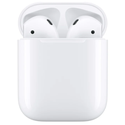 Гарнитура Apple AirPods 2, with Charging Case, Bluetooth, вкладыши, белый [mv7n2am/a]