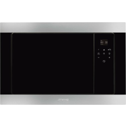 Встраиваемая микроволновая печь Smeg FMI320X2 [850 Вт, 20 л, гриль, дисплей, серебристый, черный]