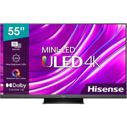 55" Hisense 55U8HQ (4K UHD 3840x2160, Smart TV) черный