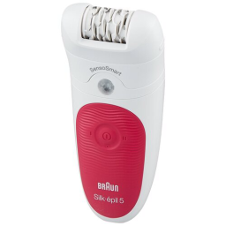 Эпилятор Braun 5-500 Silk-epil SensoSmart, белый/розовый