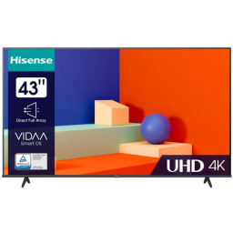 43" Телевизор Hisense 43A6K (4K Ultra HD 3840x2160, Smart TV) черный