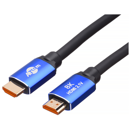 Кабель HDMI 3 m (HIGH speed, Metal gold, в пакете) 8K VER 2.1