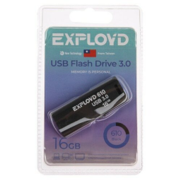 USB флэш-накопитель EXPLOYD EX-16GB-610-Black USB 3.0