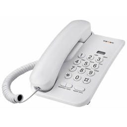 Телефон проводной TEXET TX-212 светло-серый