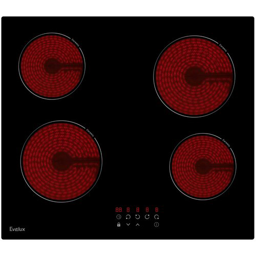 Варочная панель электрическая, стеклокерамика EVELUX HEV640W