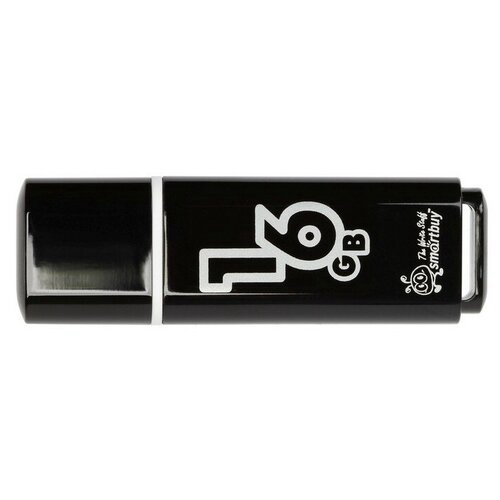 Флешка 16Gb USB 2.0 SmartBuy Glossy Glossy, черный