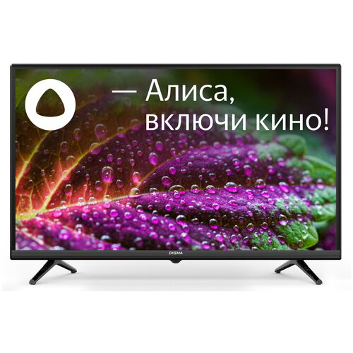 32" Телевизор Digma DM-LED32SBB35, FULL HD, черный, СМАРТ ТВ, Яндекс.ТВ