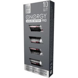 Батарейка алкалиновая ENERGY Pro LR03/10K (ААА) 104975