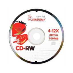 Оптический диск SMARTBUY (SB000038) CD-RW 80MIN 4-12X CB-10