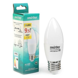 Лампа светодиодная SMARTBUY (SBL-C37-9_5-30K-E27) 9.5W/3000/E27
