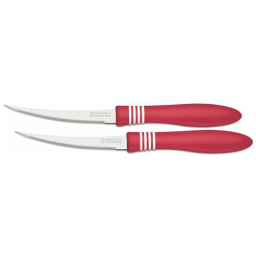 Нож TRAMONTINA Нож для овощей Cor & Cor 2шт. 12,5см красн. на блистере 23462/275 Л4194