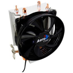 Кулер Aerocool Verkho 2 , до 110W, 2х теплотрубки, PWM, 800-2000 RPM, LGA 1156/1155/1151/1150/775 , FM2/FM1/AM3+/AM3/AM2+/AM2/940/939/754, 2 тепловые