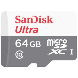 Карта памяти 64GB SanDisk Ultra® microSDXC 100MB/s Class 10 UHS-I (SDSQUNR-064G-GN3MN)