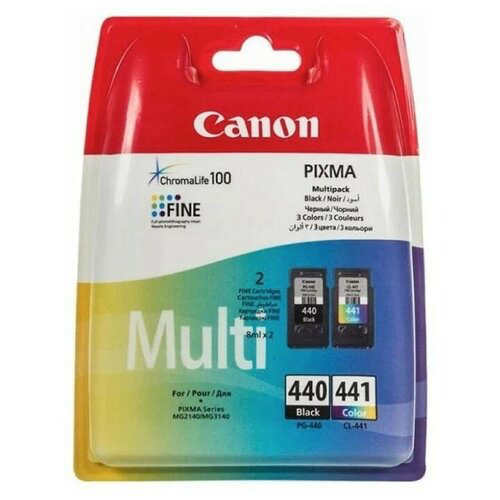 Картридж струйный Canon PG-440/CL-441 5219B005 черный/трехцветный x2упак. (180стр.) для Canon MG2140/MG3140