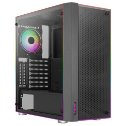 ATX Miditower AeroCool Skribble-G-BK-v1 Black