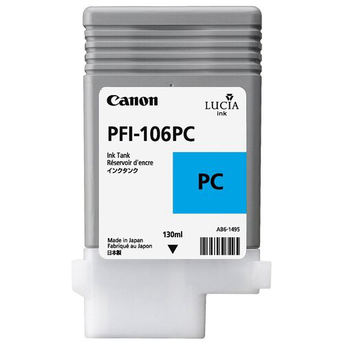 Картридж струйный Canon PFI-106PC 6625B001 фото голубой для Canon iPF6300S/6400/6450