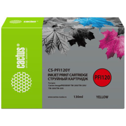 Картридж CACTUS YELLOW 130 ML CS-PFI120Y