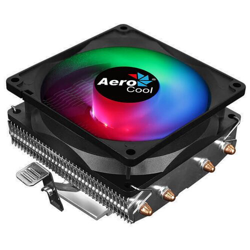 Кулер CPU Aerocool Air Frost 4 (универсальный, 125W, 25.7 dB, 1800 rpm, 90мм, 3pin, подсветка, медь+ алюминий) RTL