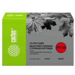 Картридж CACTUS BLACK 130 ML CS-PFI120BK