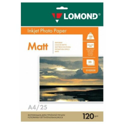 Фотобумага Lomond 0102030 A4/120г/м2/25л./белый матовое для струйной печати