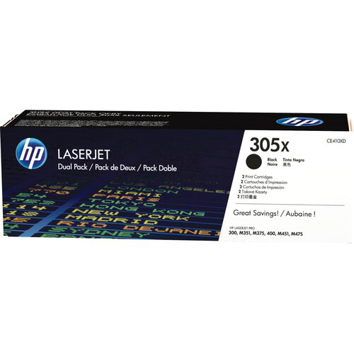 Тонер-картридж набор из 2 шт/ HP 305X Black Dual Pack LaserJet Toner Cartridge