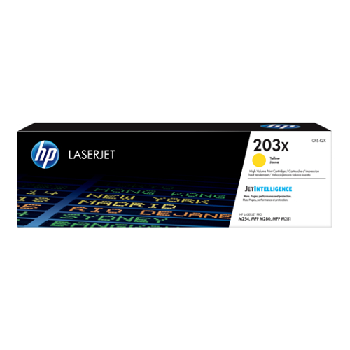 Картридж лазерный HP 203X CF542X желтый (2500стр.) для HP M254/280/281