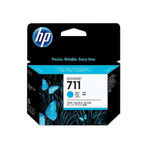 Набор картриджей/ HP 711 3-Pack 29-ml Cyan Ink Cartridge