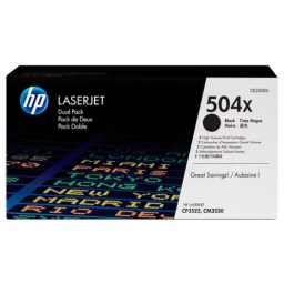 Картридж лазерный HP 504X CE250XD черный x2упак. (21000стр.) для HP CLJ CP3525/CM3530