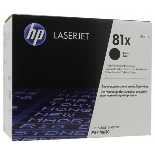 Картридж лазерный HP 81X CF281X черный (25000стр.) для HP LJ Pro M630dn/f/h/z