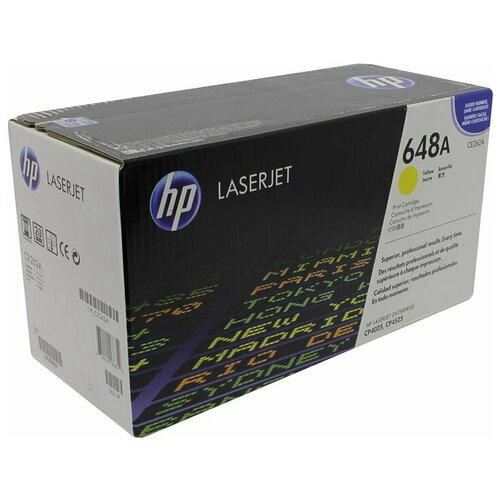 Картридж лазерный HP 648A CE262A желтый (11000стр.) для HP CLJ CP4525