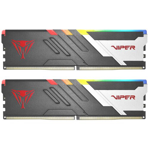 Модуль памяти DIMM 32Gb 2х16Gb DDR5 PC57600 7200MHz PATRIOT Venom RGB Black (PVVR532G720C34K)