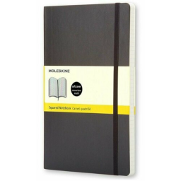 Блокнот Moleskine CLASSIC SOFT QP617 Large 130х210мм 192стр. клетка мягкая обложка черный