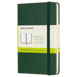 Блокнот Moleskine CLASSIC QP012K15 Pocket 90x140мм 192стр. нелинованный твердая обложка зеленый