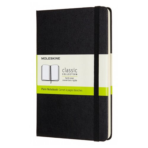 Блокнот Moleskine CLASSIC QP052 Medium 115x180мм 208стр. нелинованный твердая обложка черный