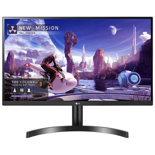 Монитор LCD LG 27&quot; 27QN600-B черный {IPS 2560x1440 75Hz 5ms 178/178 8bit(6bit+FRC) 350cd 1000:1  HDR10  Headph.Out vesa}